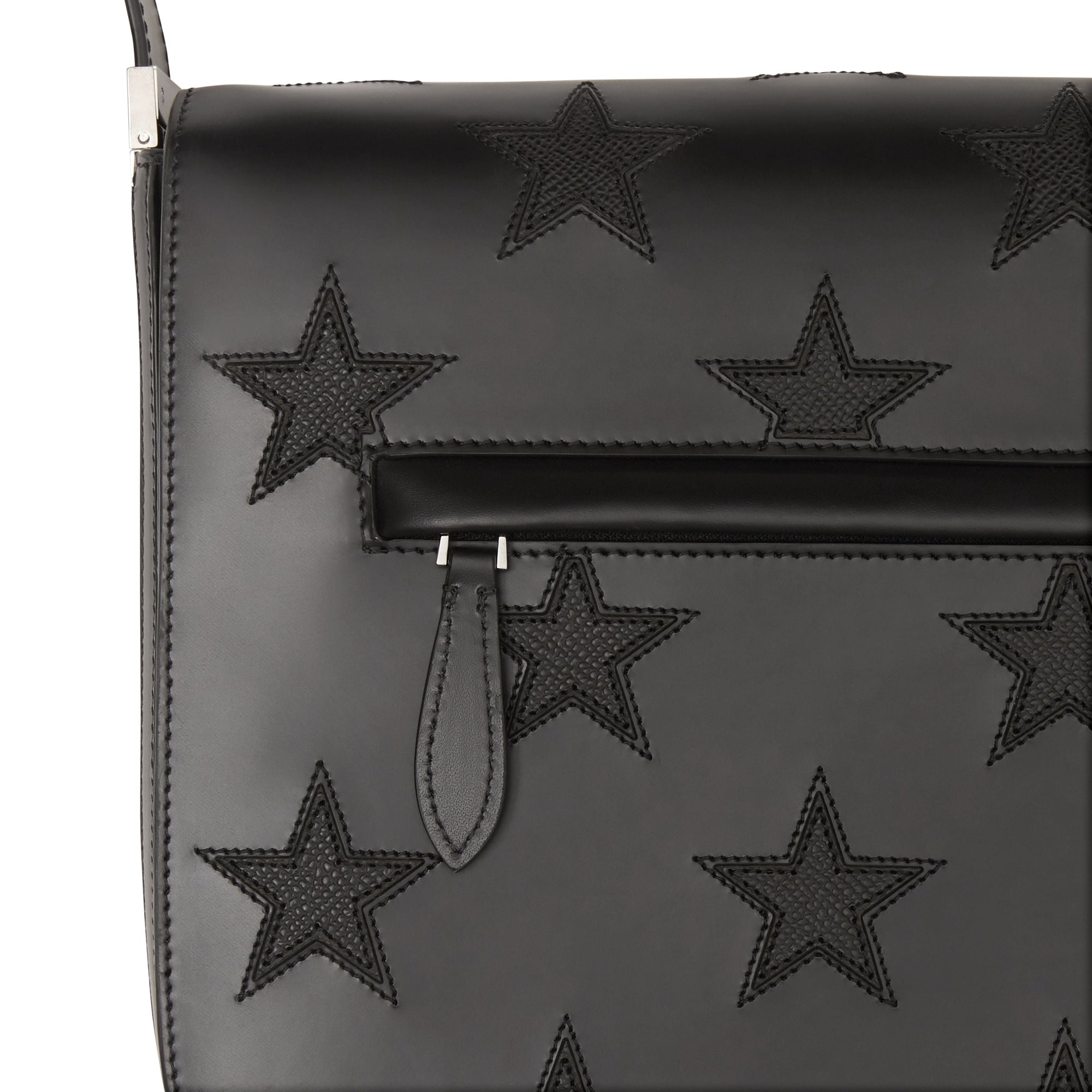 BLACK Sac à bandoulière Olympia en cuir à motif étoilé