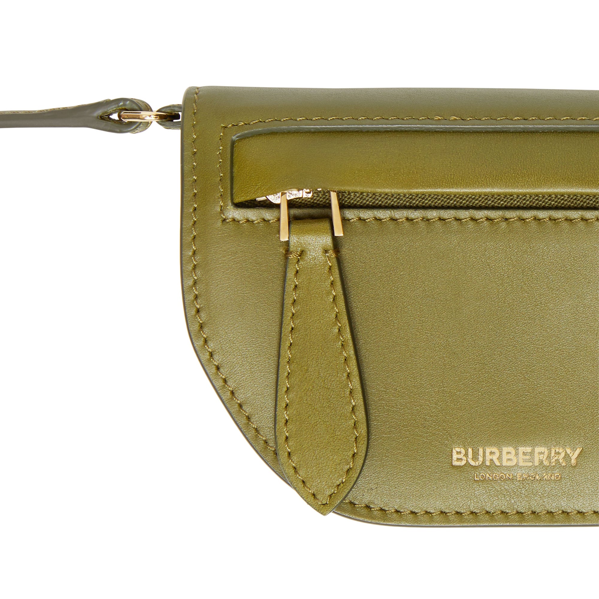 JUNIPER GREEN Porte-cartes Olympia en cuir avec sangle amovible