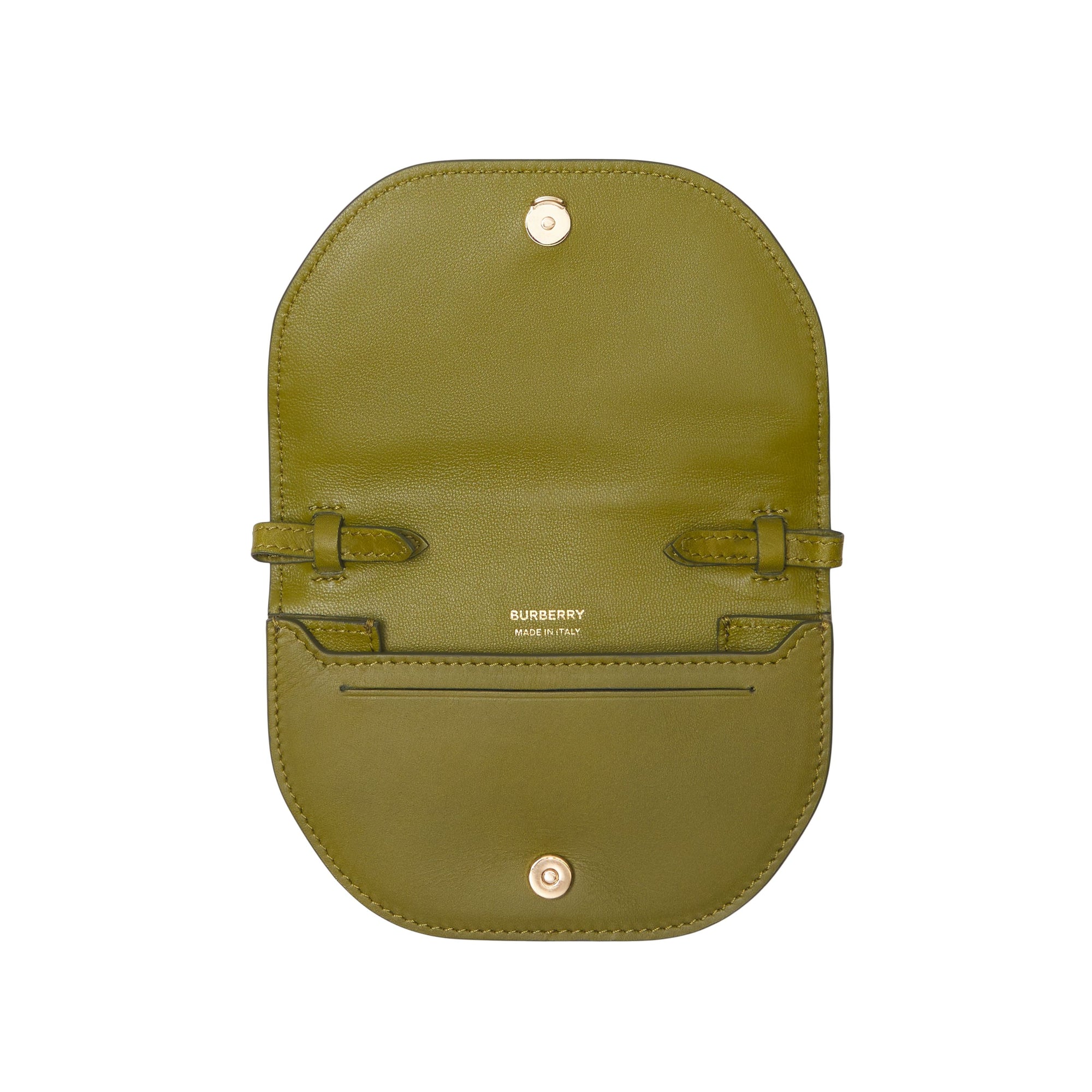 JUNIPER GREEN Porte-cartes Olympia en cuir avec sangle amovible