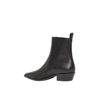 BLACK Bottines Chelsea à bout pointu en cuir
