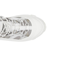 SILVER Sneakers Arthur en cuir métallisé, nylon et mesh