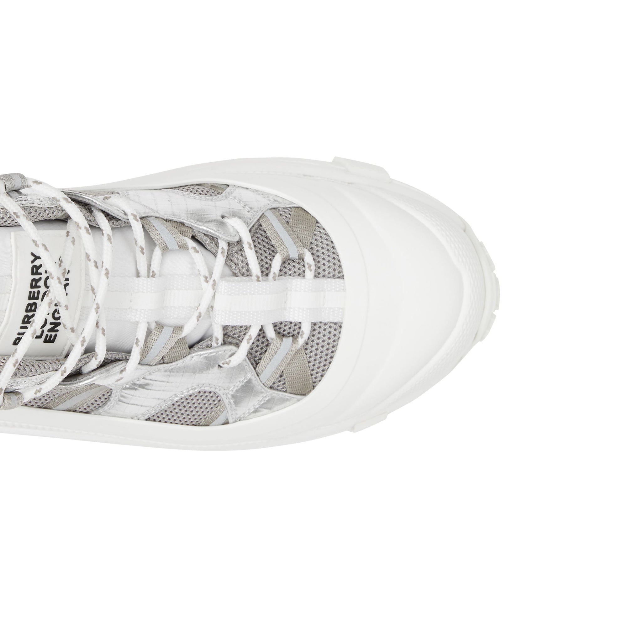 SILVER Sneakers Arthur en cuir métallisé, nylon et mesh