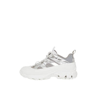 SILVER Sneakers Arthur en cuir métallisé, nylon et mesh