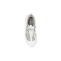 SILVER Sneakers Arthur en cuir métallisé, nylon et mesh