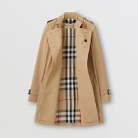 Trench-coat en coton technique - Miel
