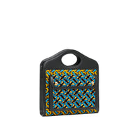 Mini sac Pocket en cuir floqué Monogram - Quartz Jaune