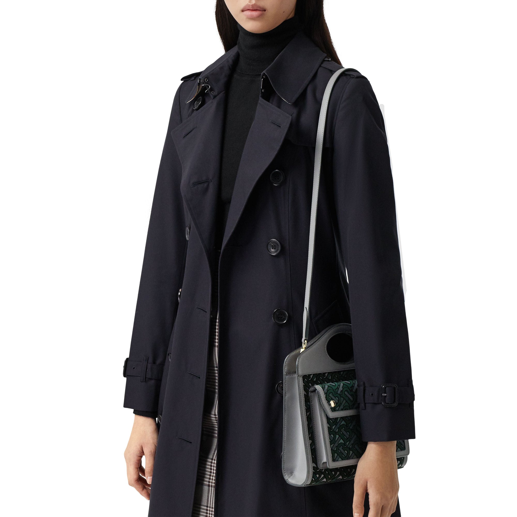 Mini sac Pocket en cuir floqué Monogram - Vert Forêt