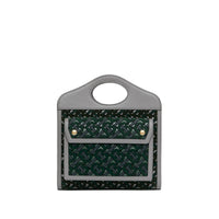 Mini sac Pocket en cuir floqué Monogram - Vert Forêt
