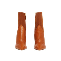 NUTMEG Bottines à panneaux en cuir velours et cuir d'agneau