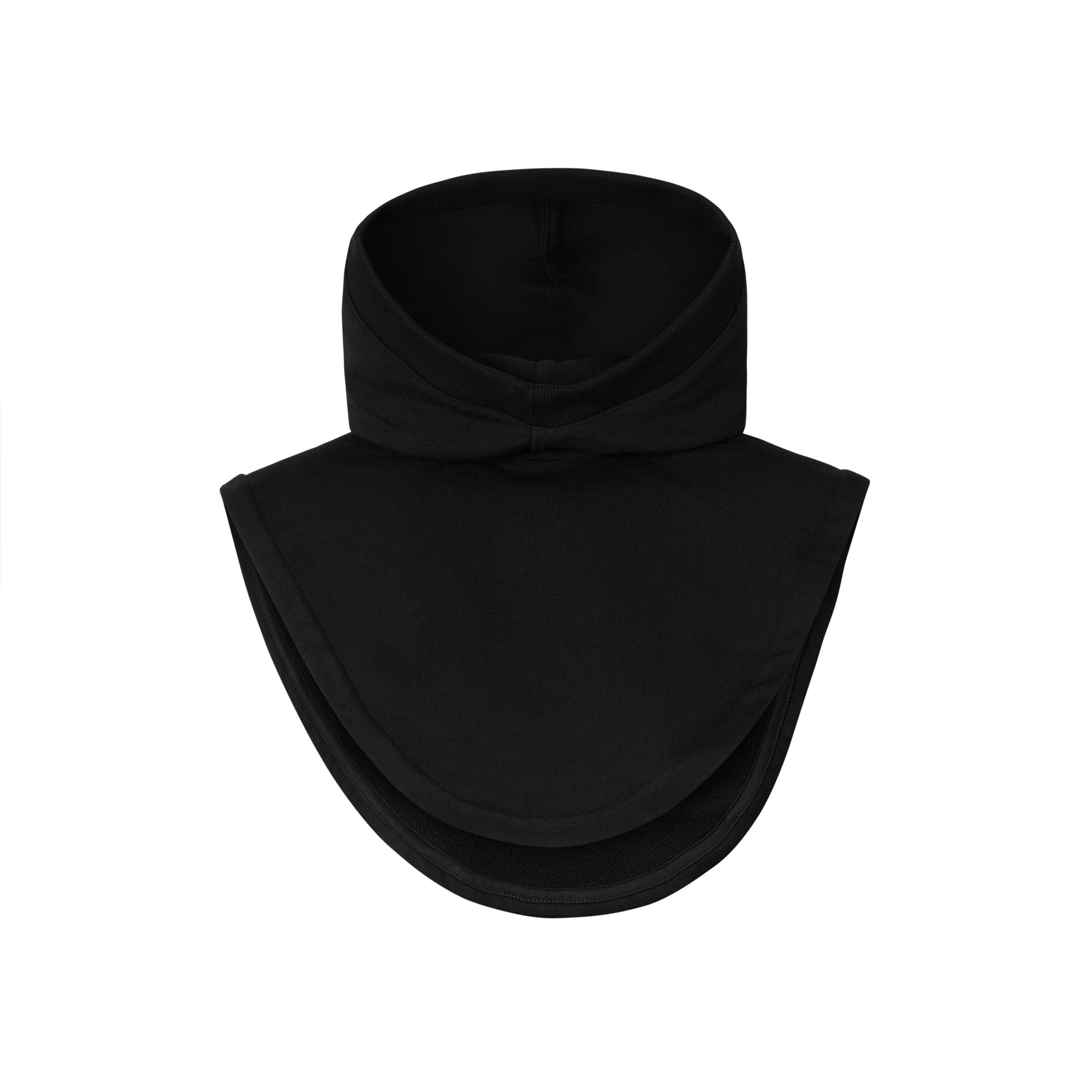BLACK Capuche en coton avec logo appliqué