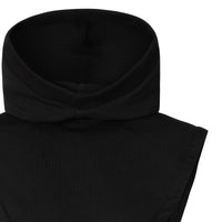 BLACK Capuche en coton avec logo appliqué