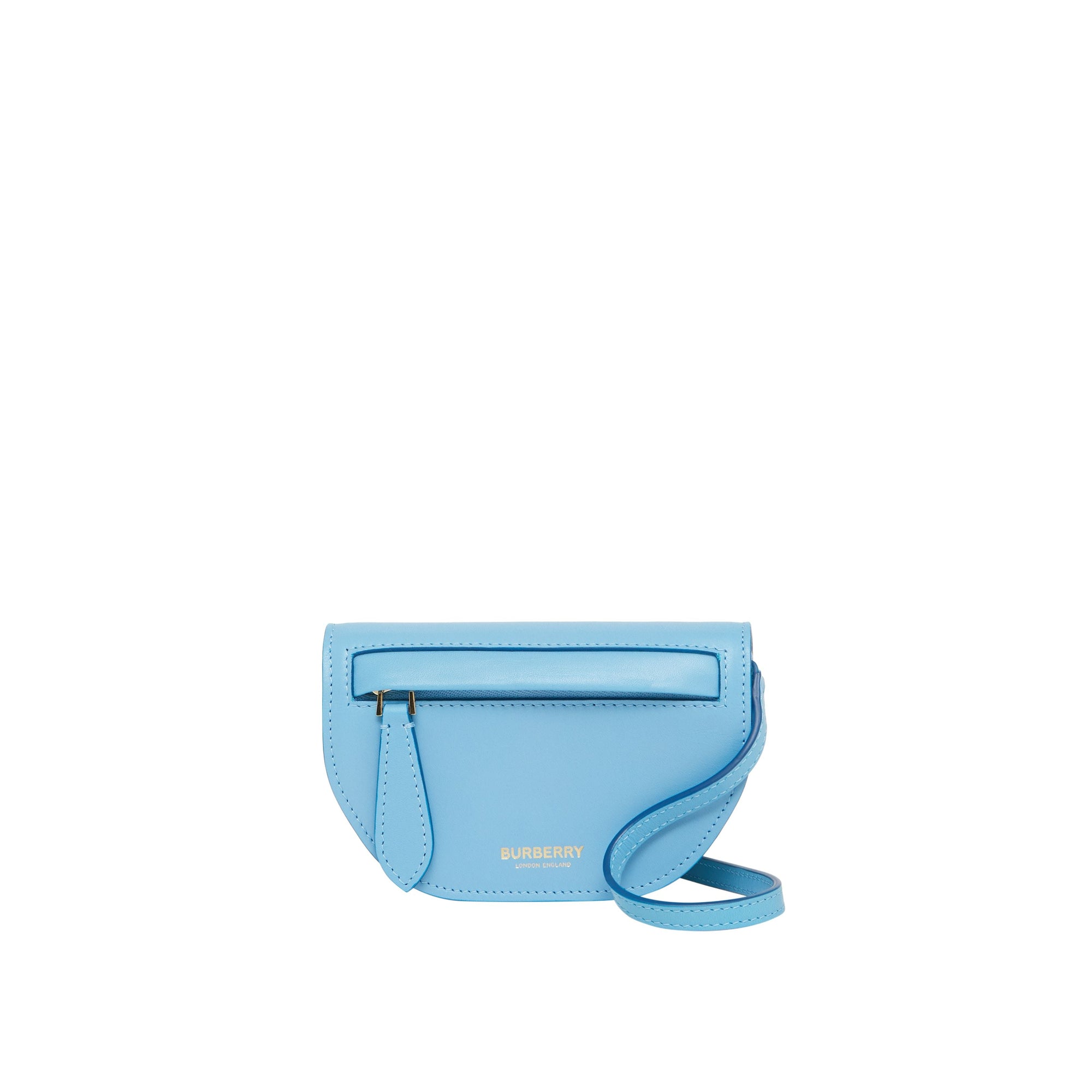 BLUE TOPAZ Porte-cartes Olympia en cuir avec sangle amovible