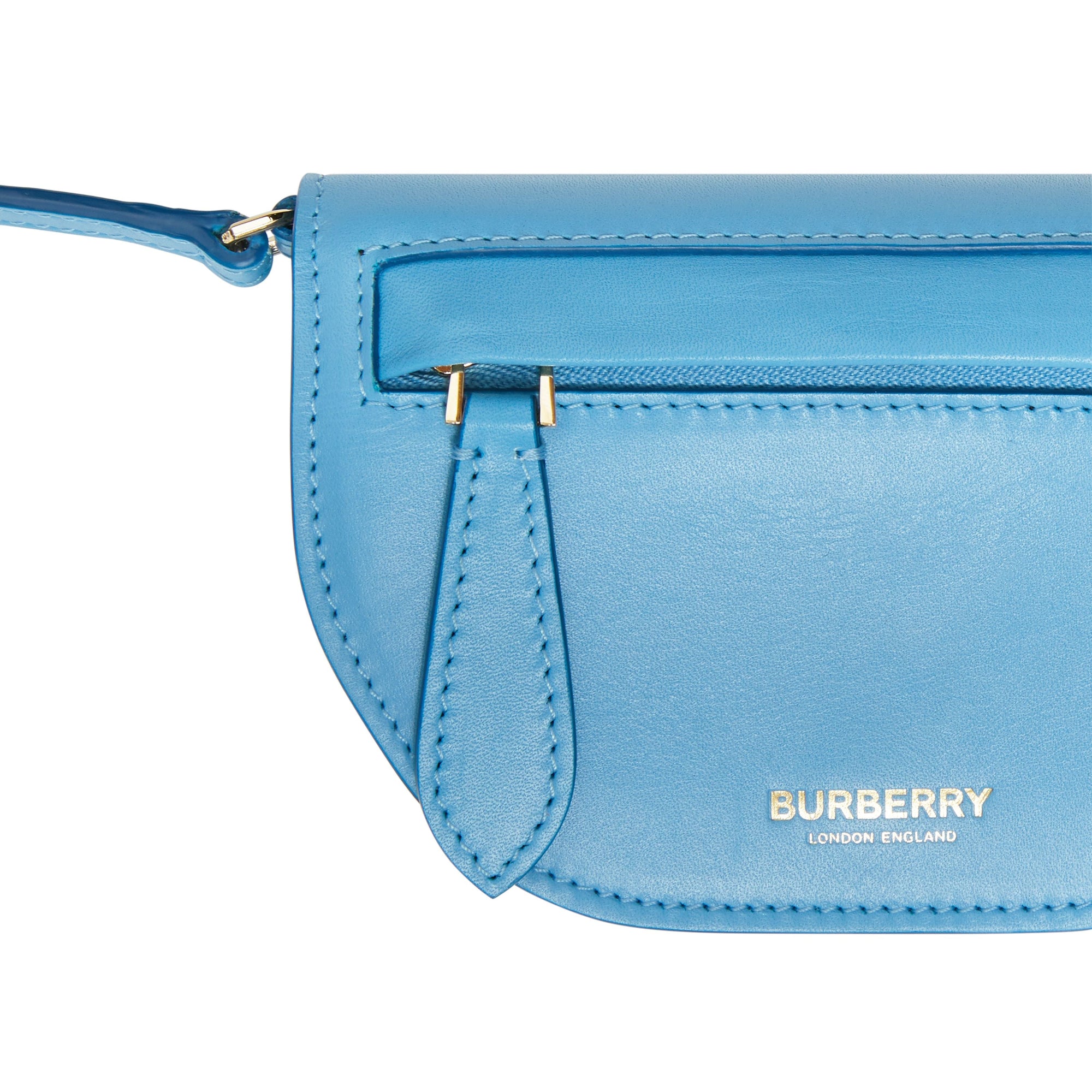BLUE TOPAZ Porte-cartes Olympia en cuir avec sangle amovible