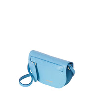 BLUE TOPAZ Porte-cartes Olympia en cuir avec sangle amovible