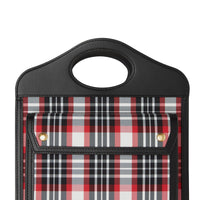 BRIGHT RED Mini sac Pocket en nylon tartan et cuir