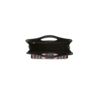 BRIGHT RED Mini sac Pocket en nylon tartan et cuir