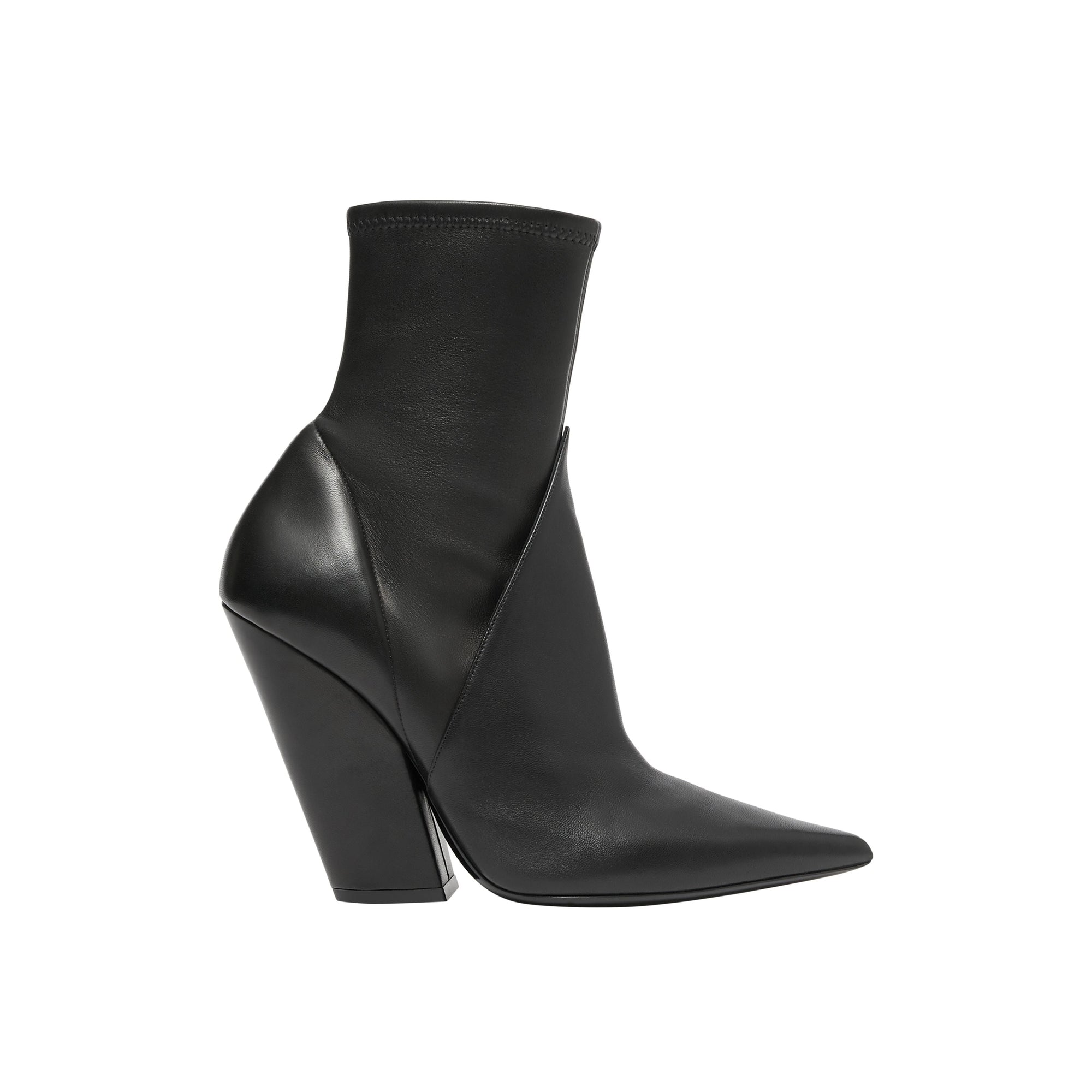 BLACK Bottines à panneaux en cuir d'agneau