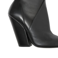 BLACK Bottines à panneaux en cuir d'agneau