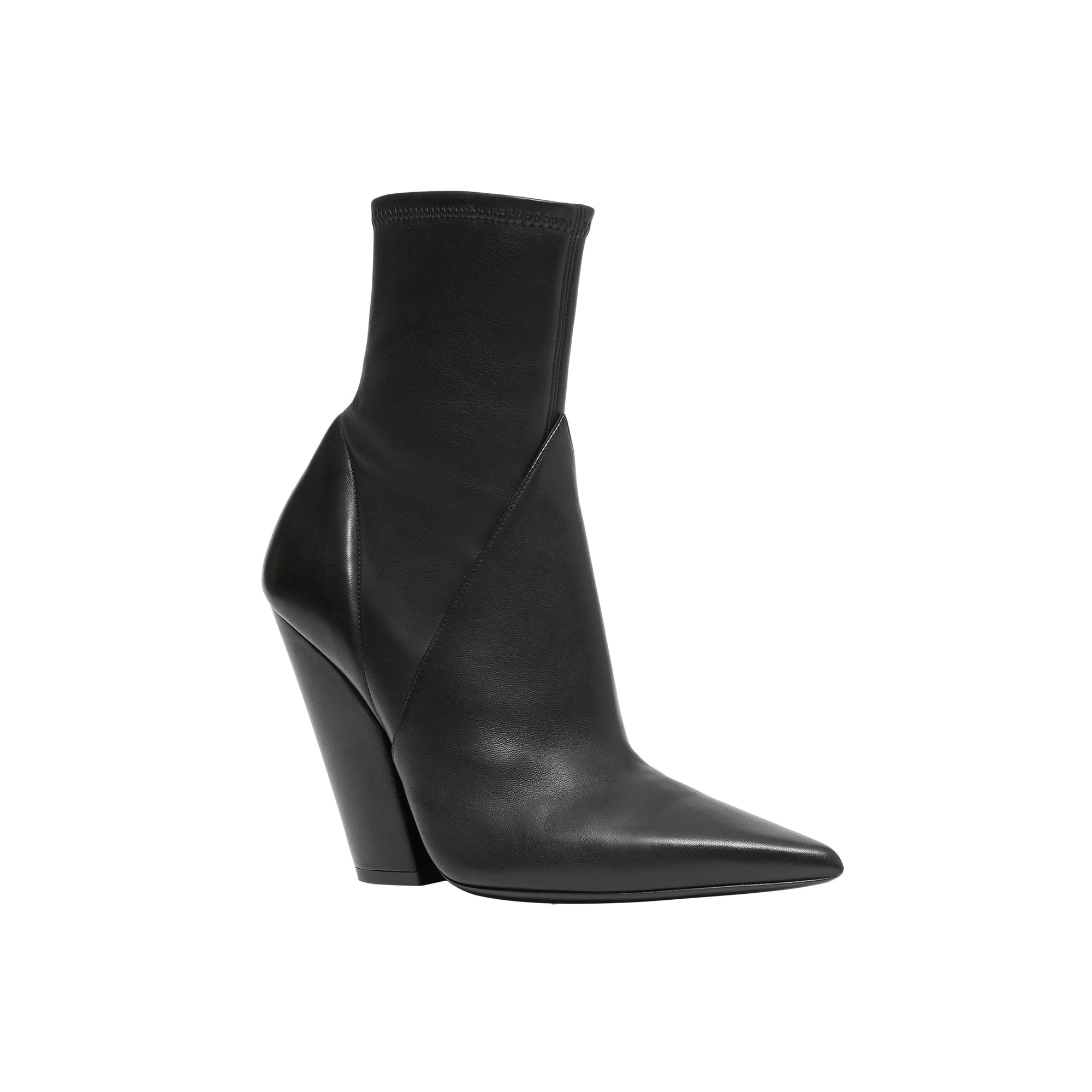 BLACK Bottines à panneaux en cuir d'agneau