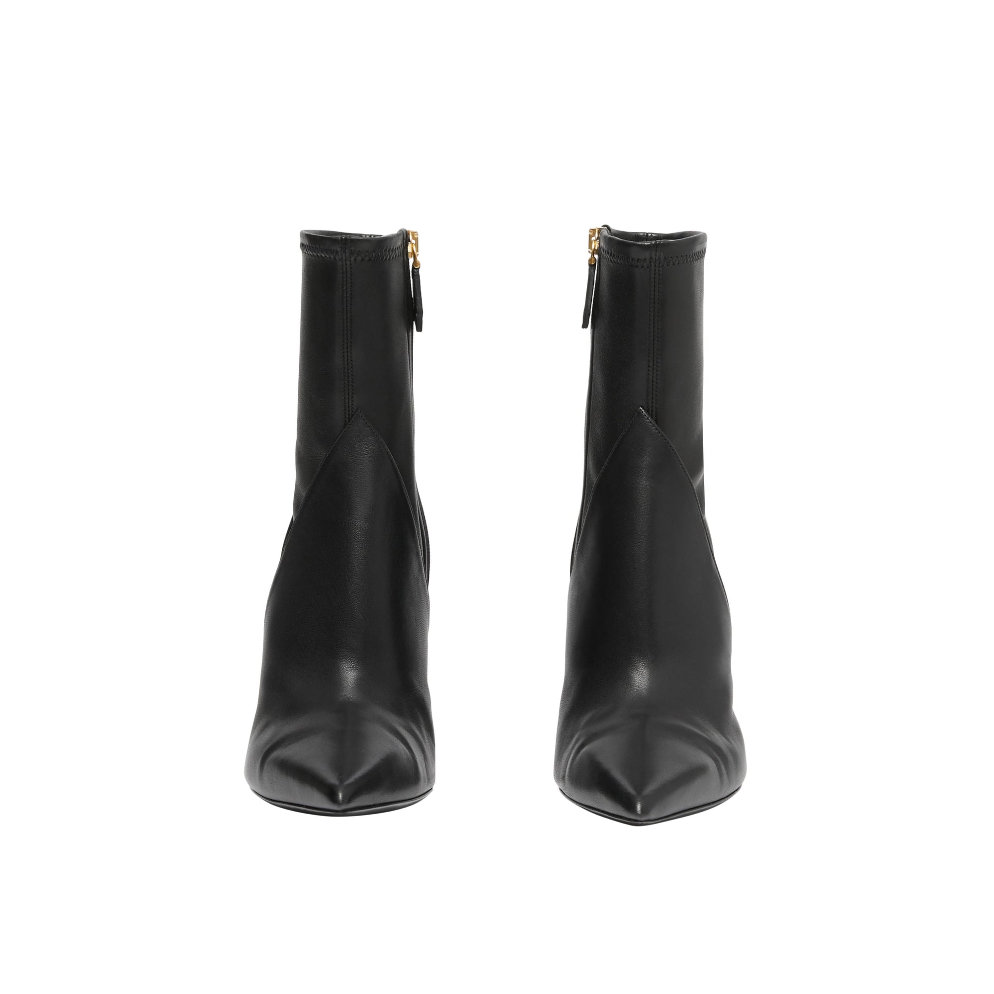 BLACK Bottines à panneaux en cuir d'agneau