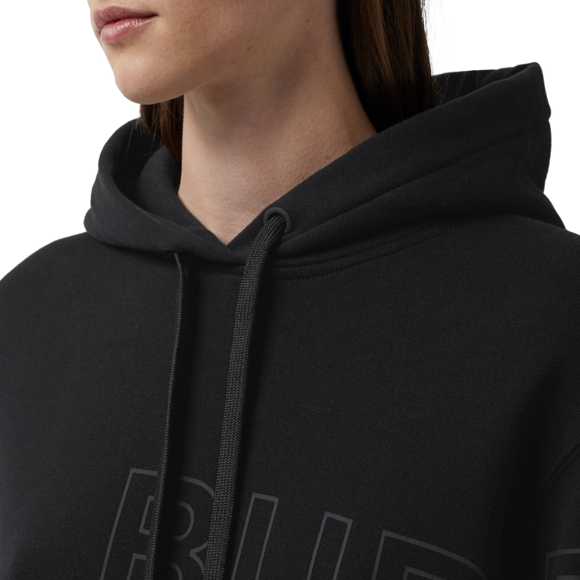 BLACK Hoodie oversize en coton Horseferry