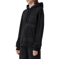 BLACK Hoodie oversize en coton Horseferry