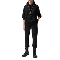 BLACK Hoodie oversize en coton Horseferry