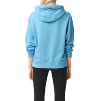 BLUE TOPAZ Hoodie oversize en coton avec logo