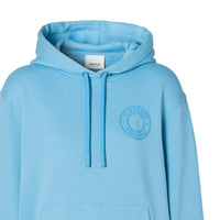 BLUE TOPAZ Hoodie oversize en coton avec logo