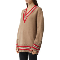 CAMEL Pull de cricket oversize en laine