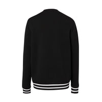 BLACK Pull en laine technique avec logo