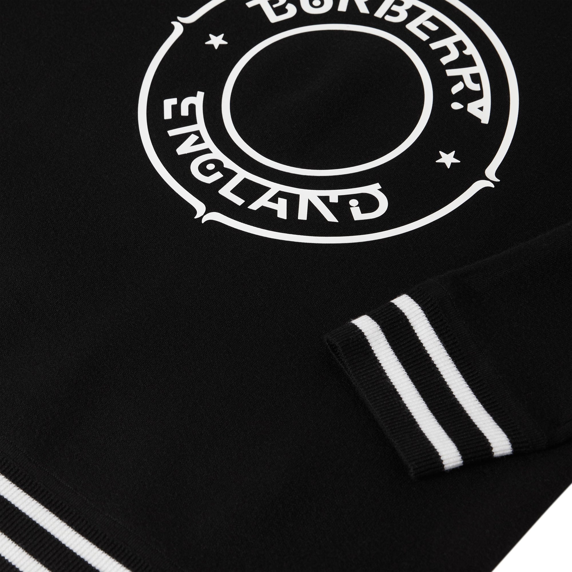 BLACK Pull en laine technique avec logo