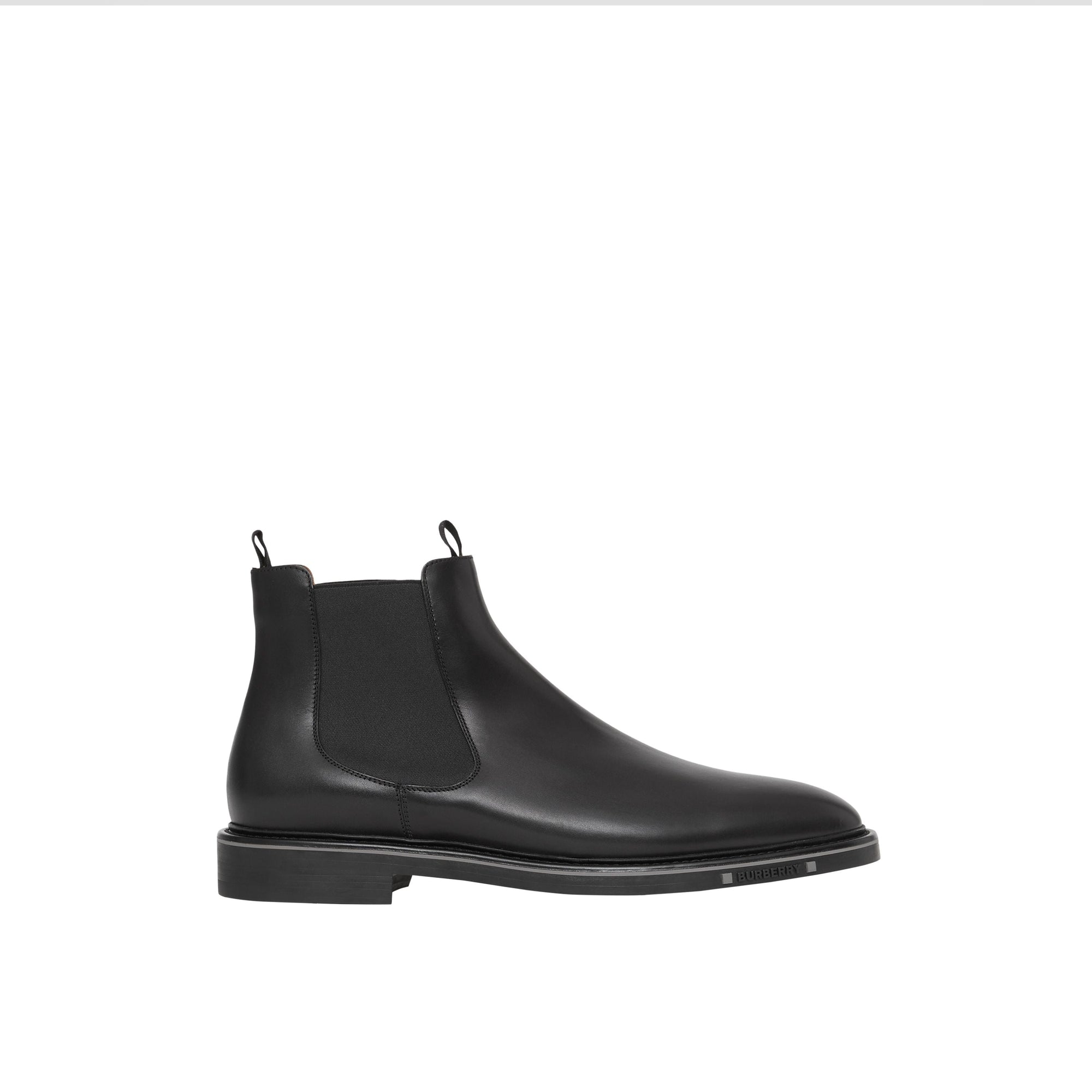 BLACK Bottines Chelsea en cuir avec logo