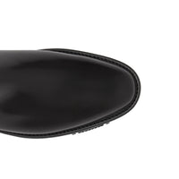BLACK Bottines Chelsea en cuir avec logo