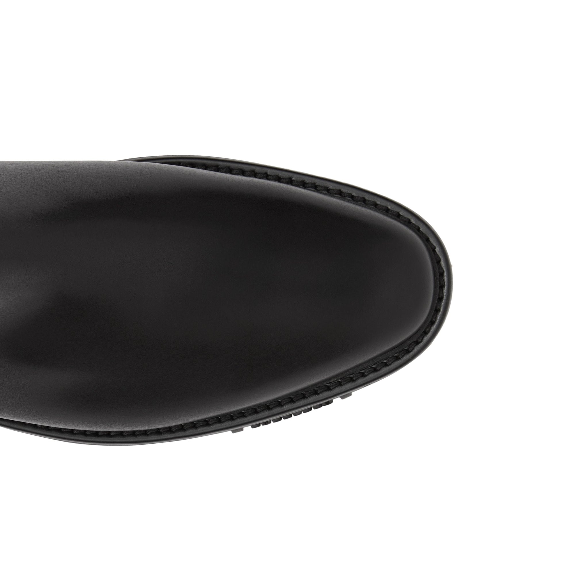 BLACK Bottines Chelsea en cuir avec logo