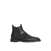 BLACK Bottines Chelsea en cuir avec logo