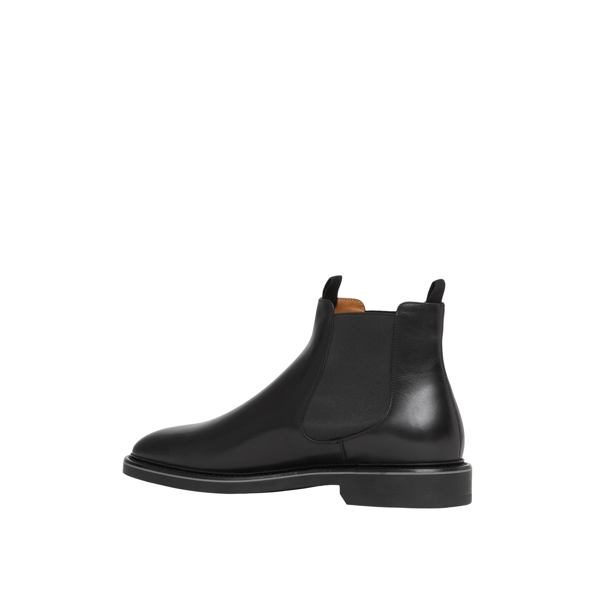 BLACK Bottines Chelsea en cuir avec logo