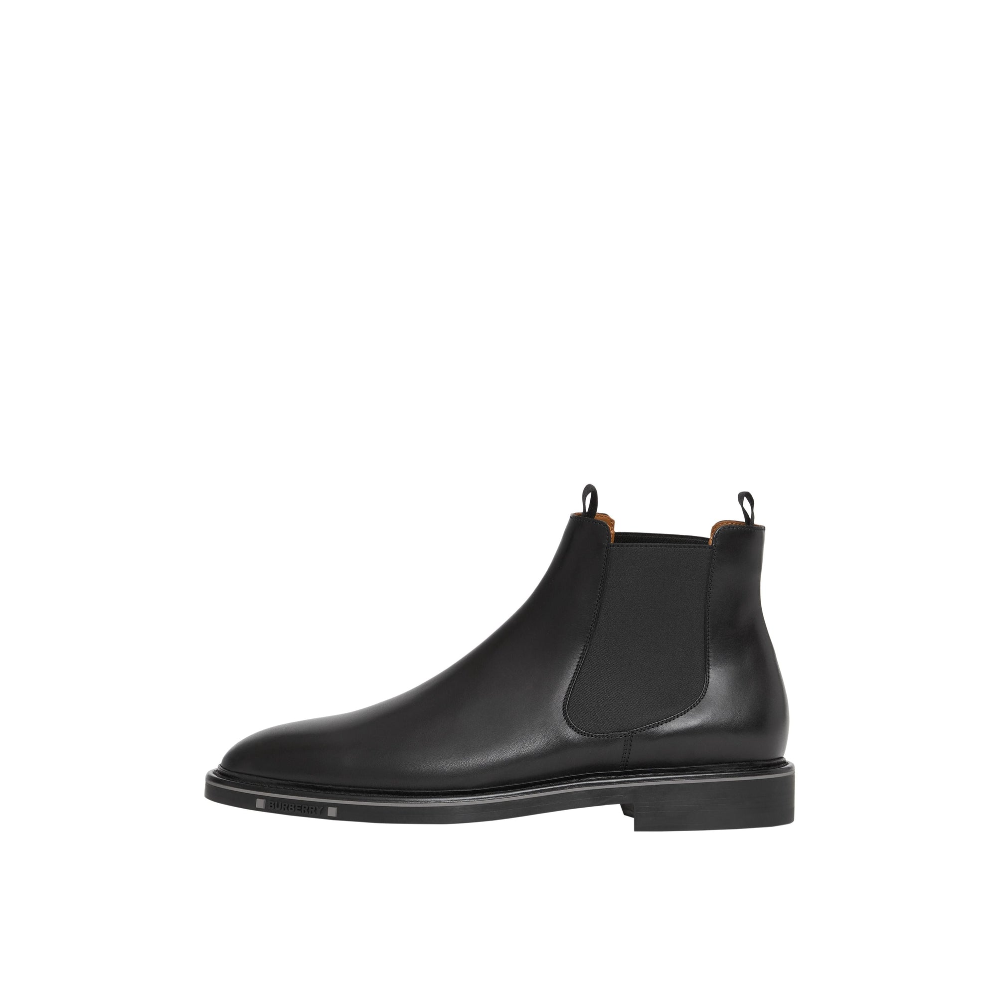 BLACK Bottines Chelsea en cuir avec logo