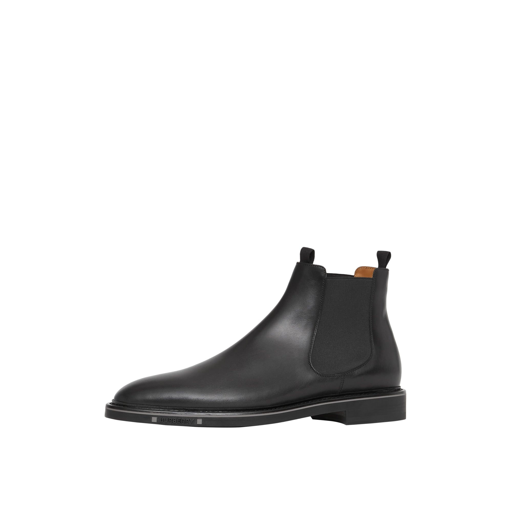 BLACK Bottines Chelsea en cuir avec logo