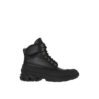 BLACK/ARCHIVE BEIGE Bottines en cuir