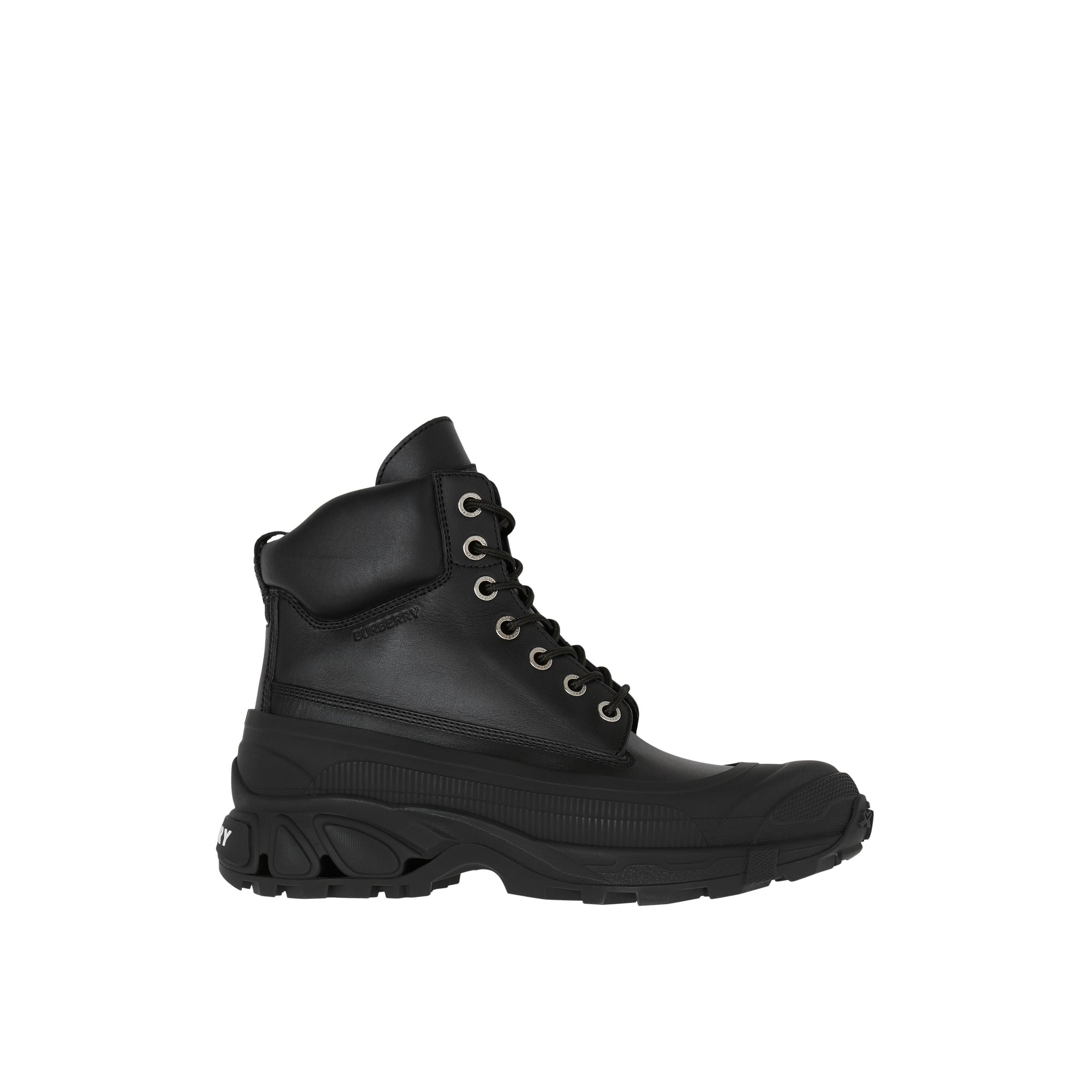 BLACK/ARCHIVE BEIGE Bottines en cuir