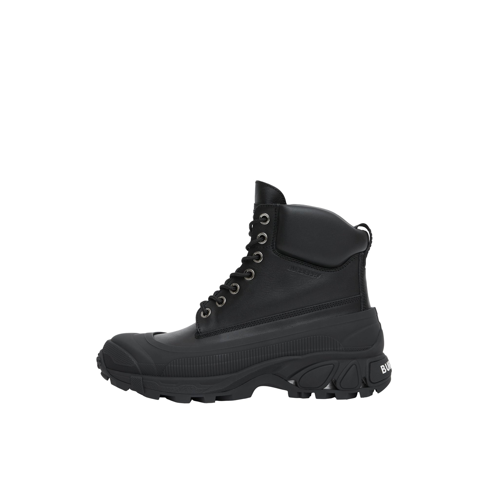 BLACK/ARCHIVE BEIGE Bottines en cuir