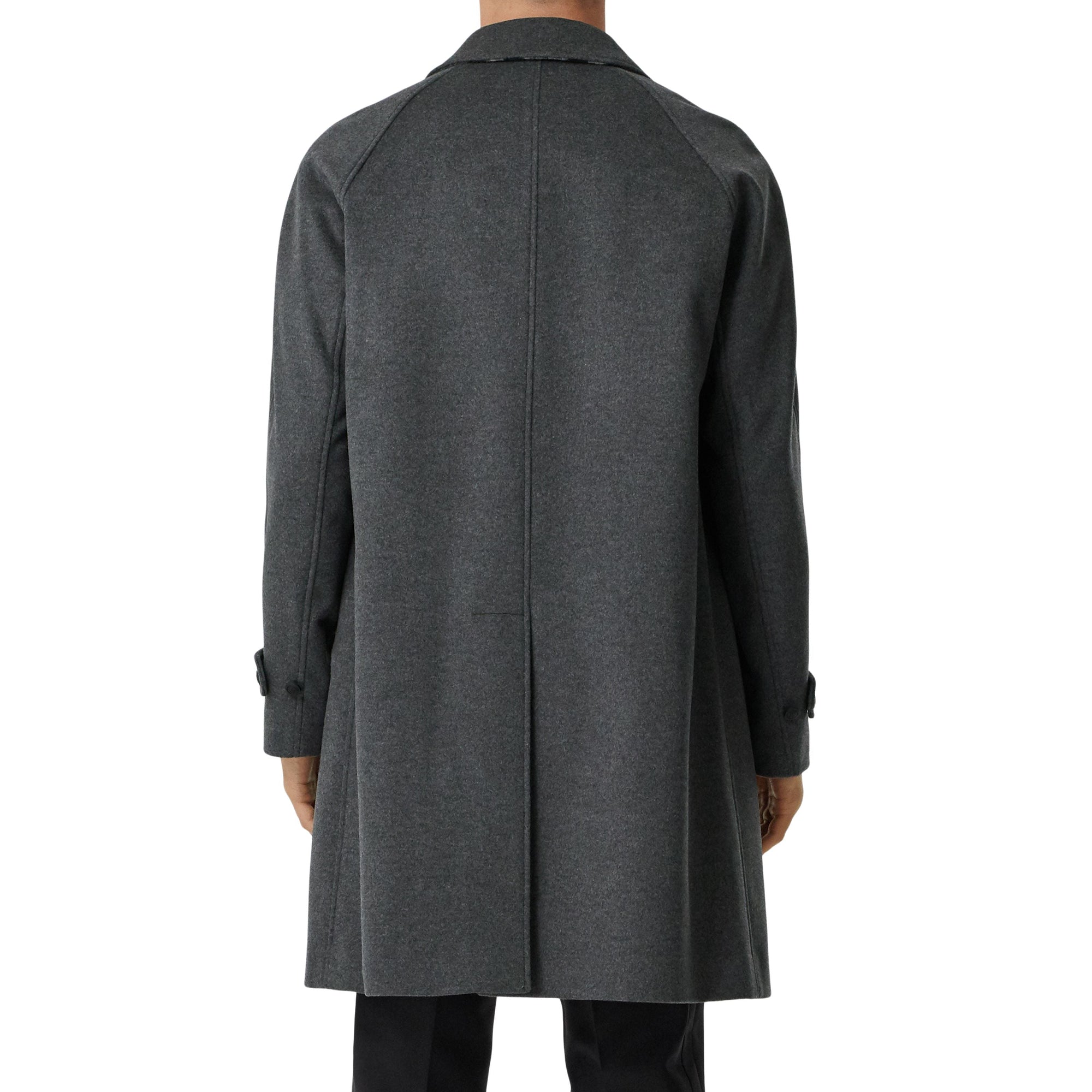 CHARCOAL MELANGE Paletot en laine et cachemire avec boutons
