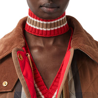 BIRCH BROWN IP PTTN Veste de campagne matelassée en coton technique check
