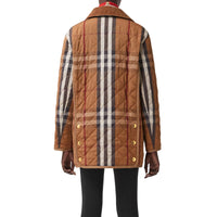 BIRCH BROWN IP PTTN Veste de campagne matelassée en coton technique check