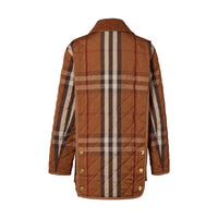 BIRCH BROWN IP PTTN Veste de campagne matelassée en coton technique check