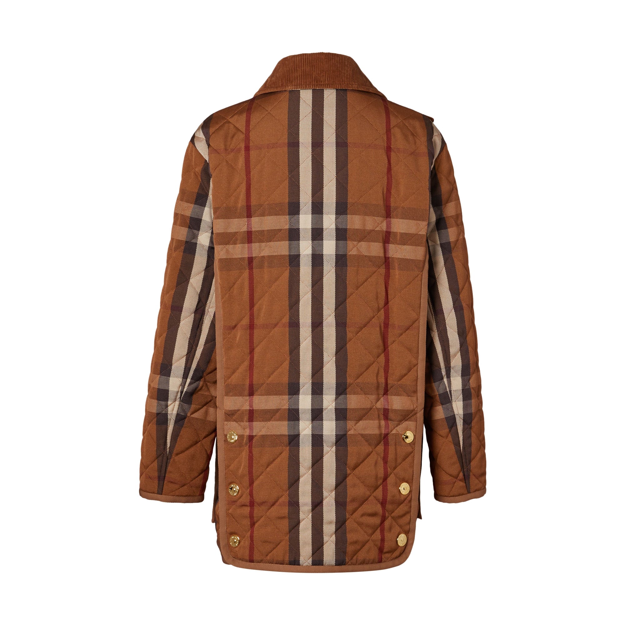 BIRCH BROWN IP PTTN Veste de campagne matelassée en coton technique check