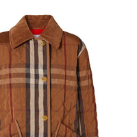 BIRCH BROWN IP PTTN Veste de campagne matelassée en coton technique check