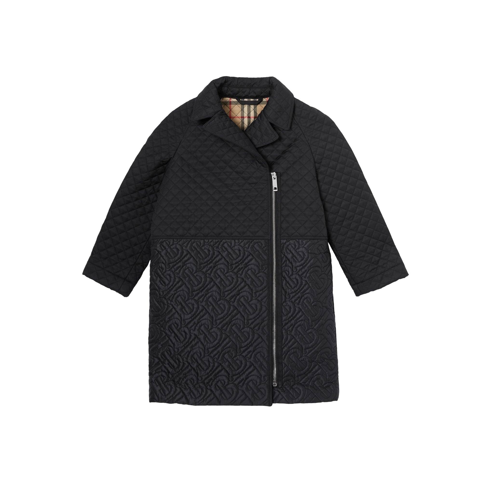 BLACK Manteau en polyester recyclé matelassé Monogram