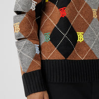BLACK Pull en laine et cachemire Monogram – Unisexe